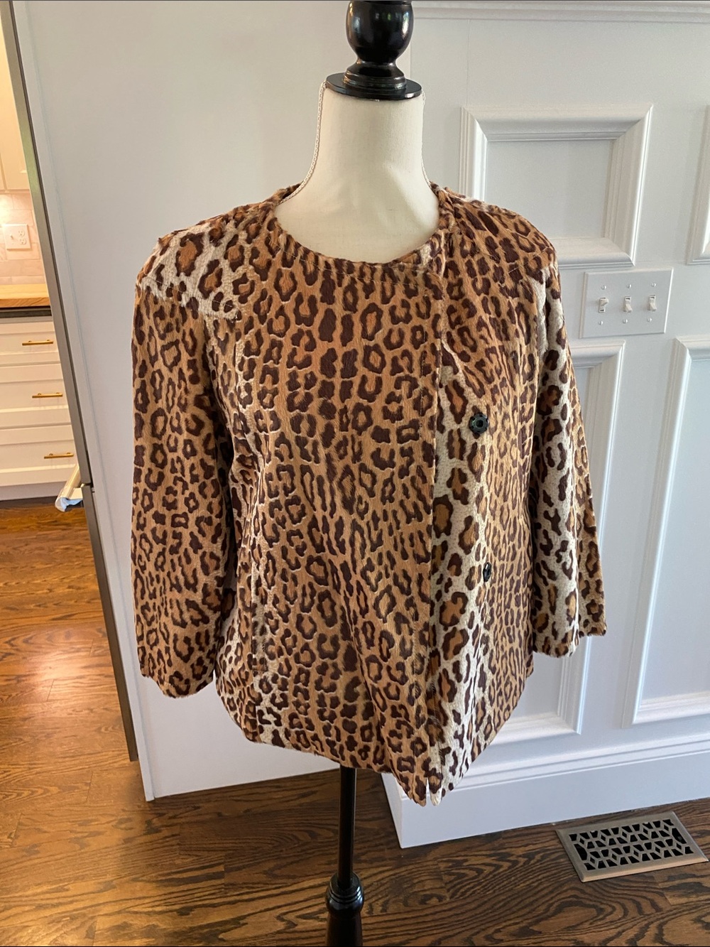 Philippe Adec Leopard Print Crewneck Top - Brown